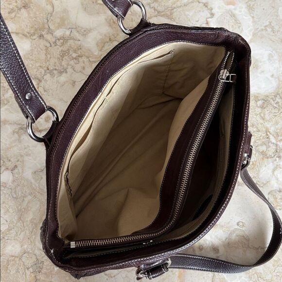 Roots Leather Tote Shoulder Bag Vintage - Picture 13 of 16